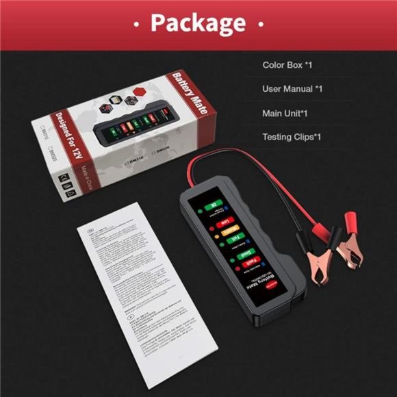 12V car Battery Tester, Alternator Tester Automotive ,Battery Checker, Analyzer - Picture 7 of 7